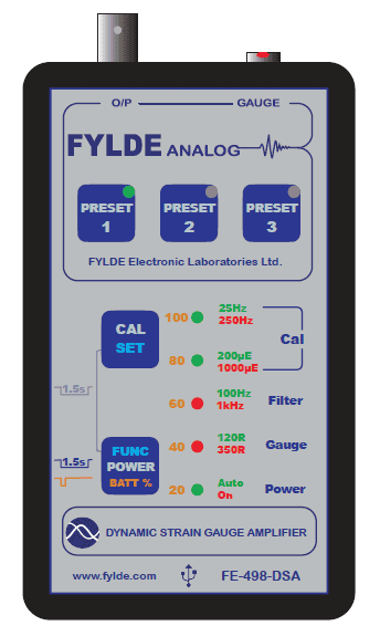 FE-489 Dynamic Strain Gauge Amplifier